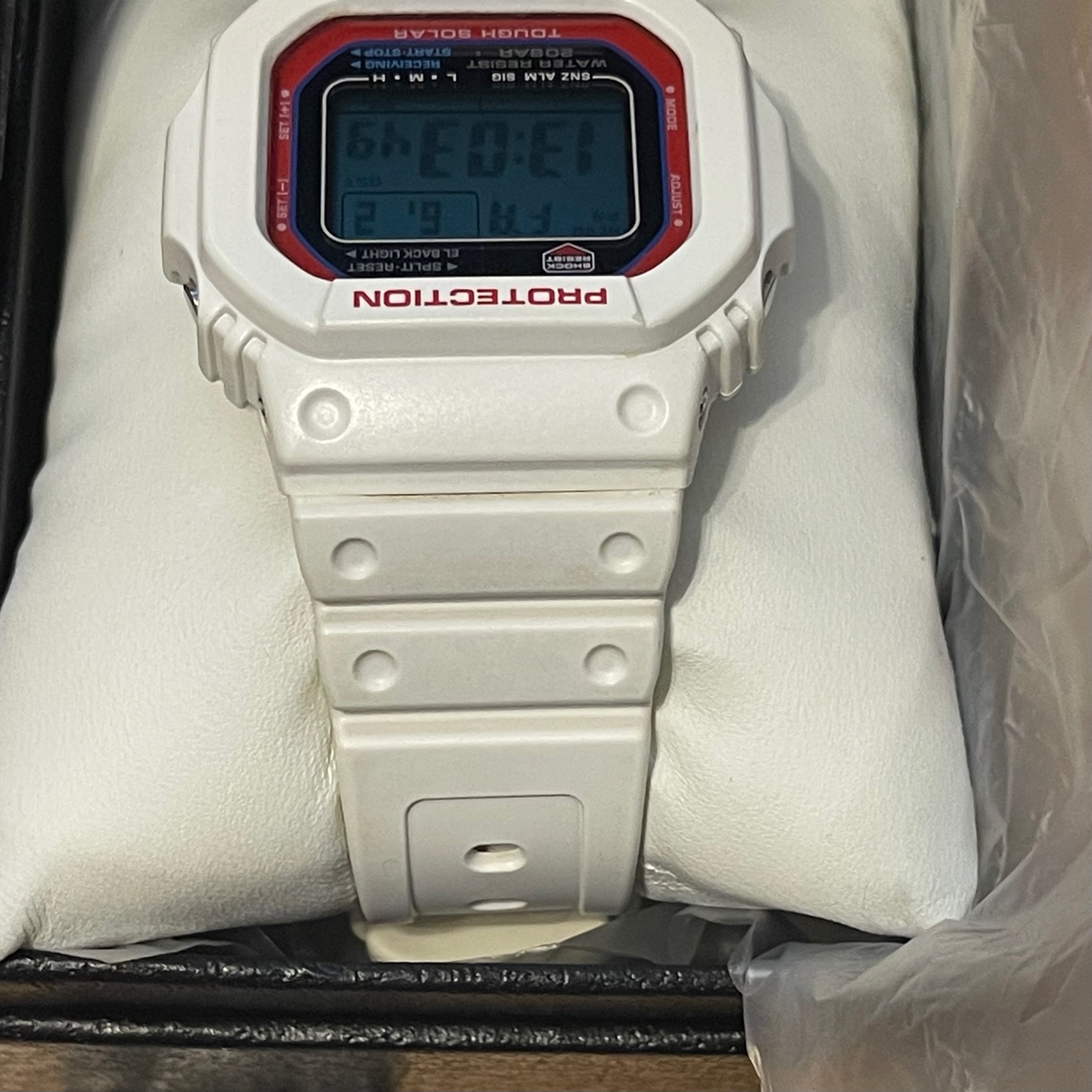 WTS] Casio G-Shock GW-M5610TR-7 Tough Solar Atomic Multiband 6 Red White u0026  Blue “Maritime” Square Digital Watch w/Full Kit | WatchCharts Marketplace
