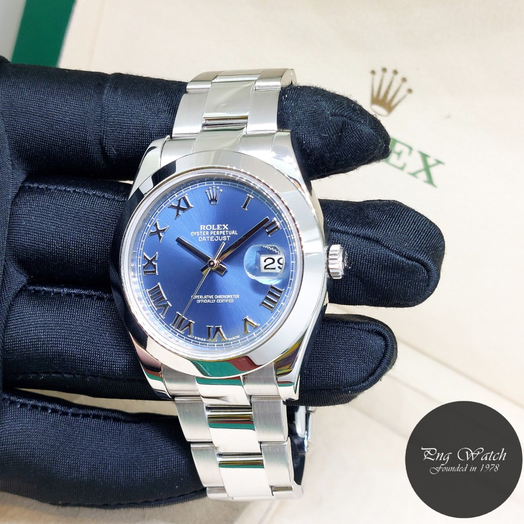 Rolex 116300 blue outlet roman