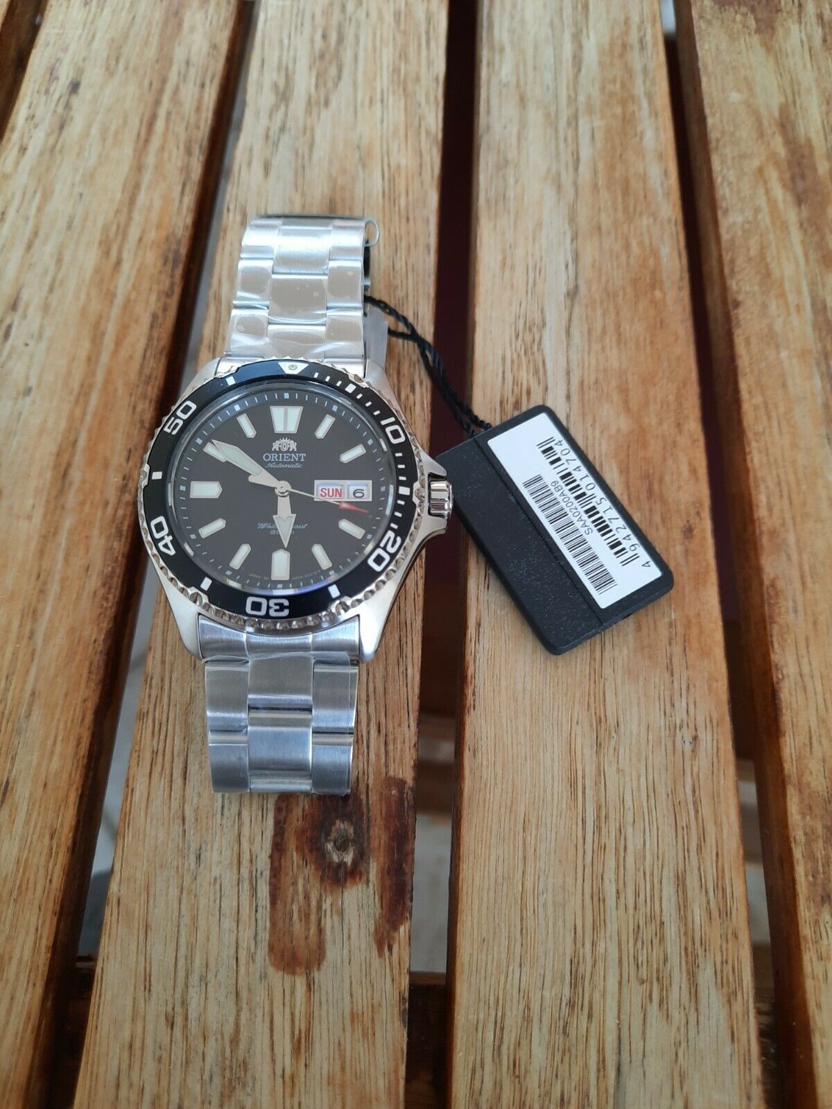 Orient Mako II USA Black Automatic Dive Watch SAA0200AB9 mm