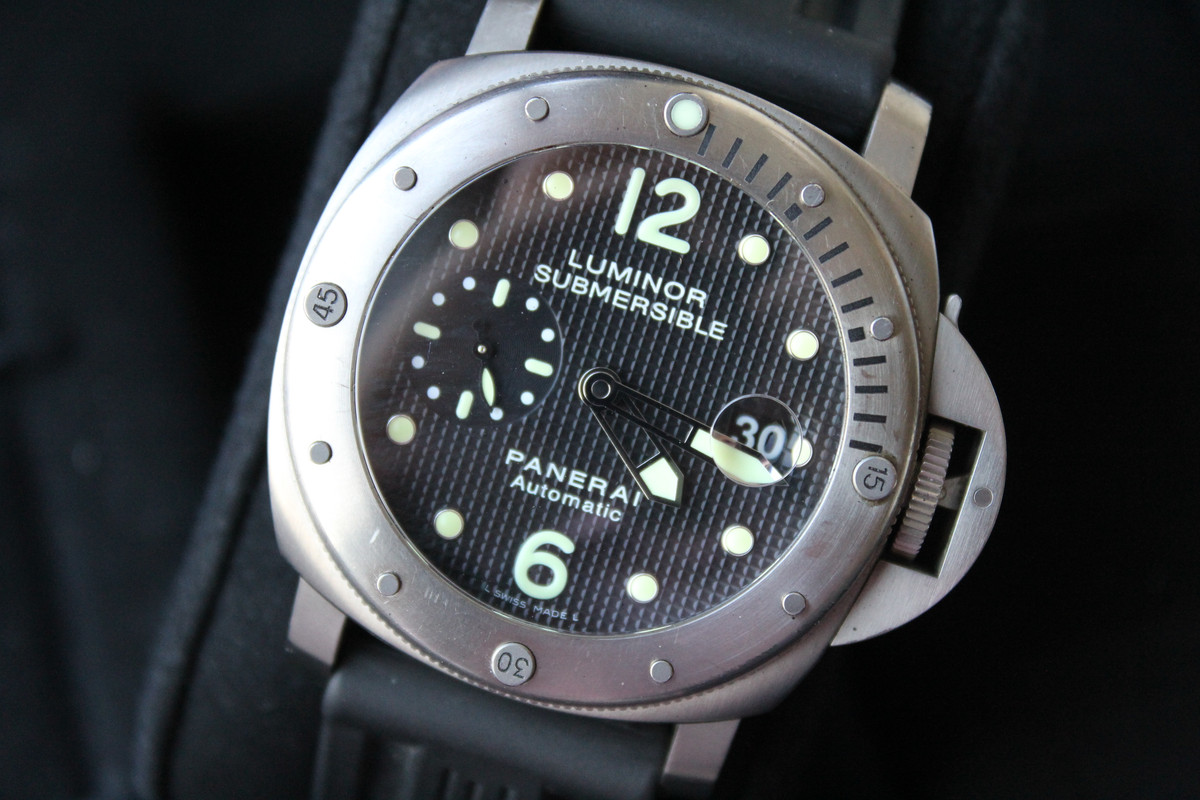 FS Panerai Luminor Submersible PAM 25 BOX PAPERS TITANIUM