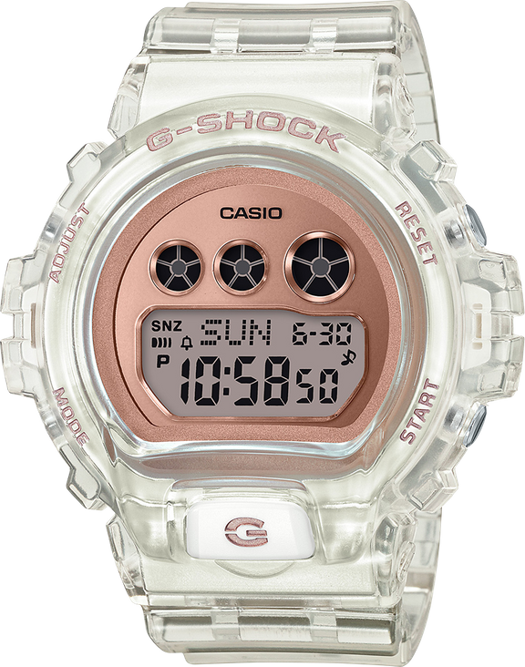 g shock clear and gold