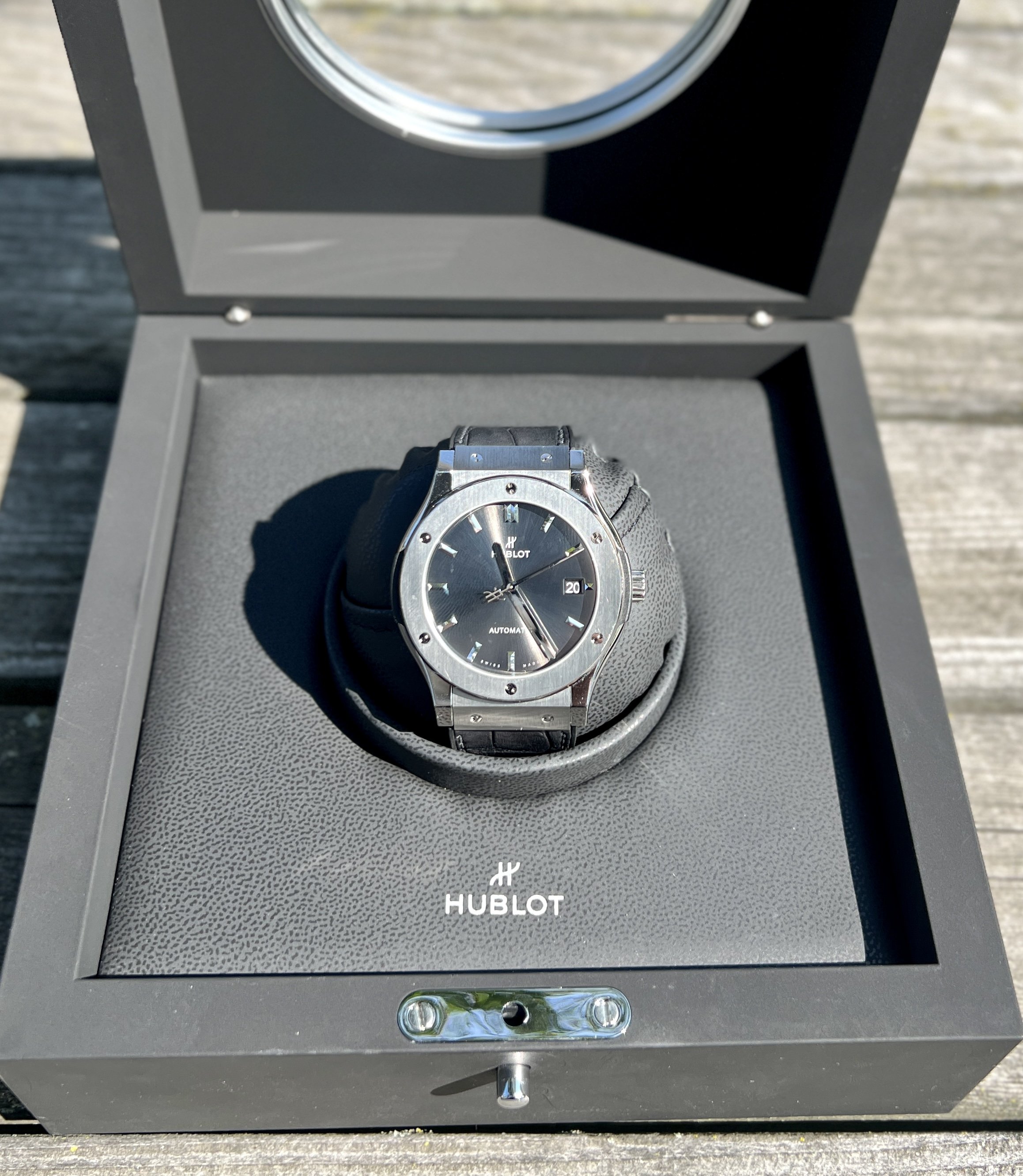 Hublot Classic Fusion Racing Grey Titanium Still Under Warranty