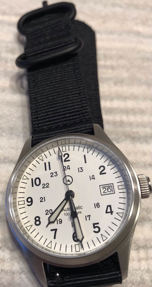 White dial field online watch