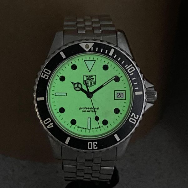 Inserto Lunetta GMT Stile Pepsi Per Tag Heuer 1000 Pro Diver 38 Mm – Alluminio, Anni '80