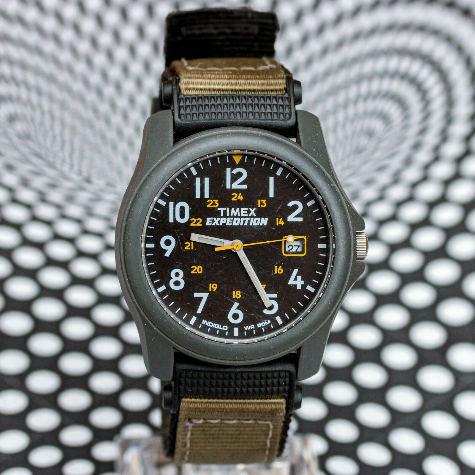 expedition 39mm fabric strap watch