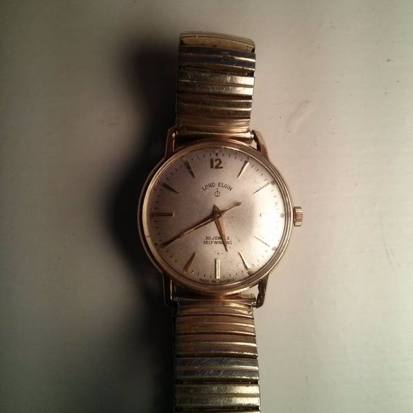 WITHDRAWN Solid 10k Gold Lord Elgin Durabalance Automatic-Cal 760-30 ...