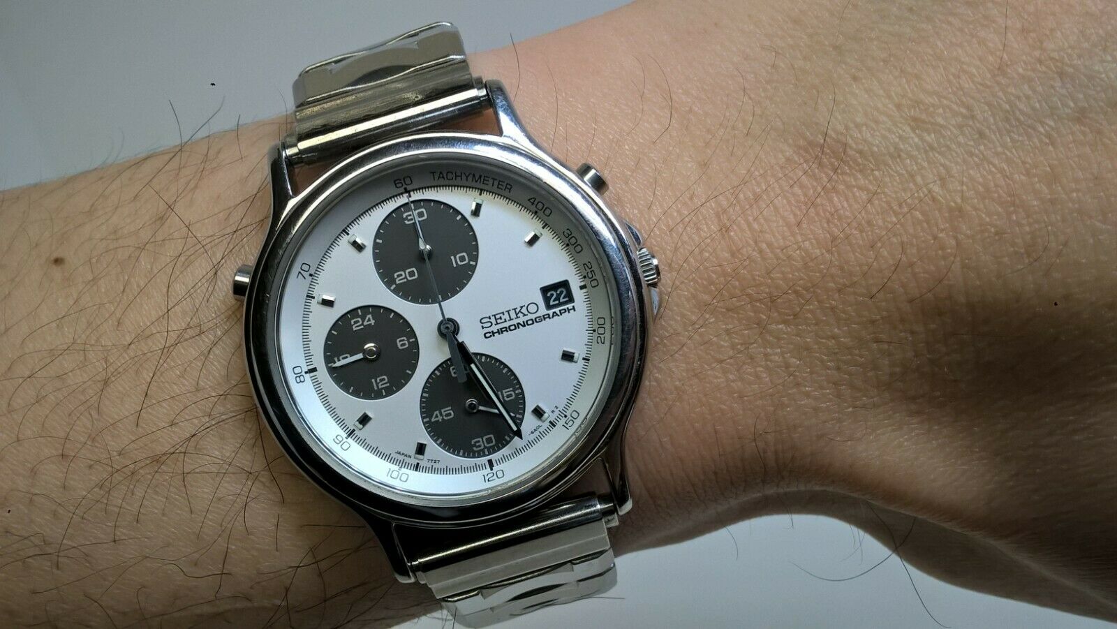 Very Rare Early Production Seiko SBBZ001 7T27-6A00 Panda Quartz Chronograph  | WatchCharts Marketplace