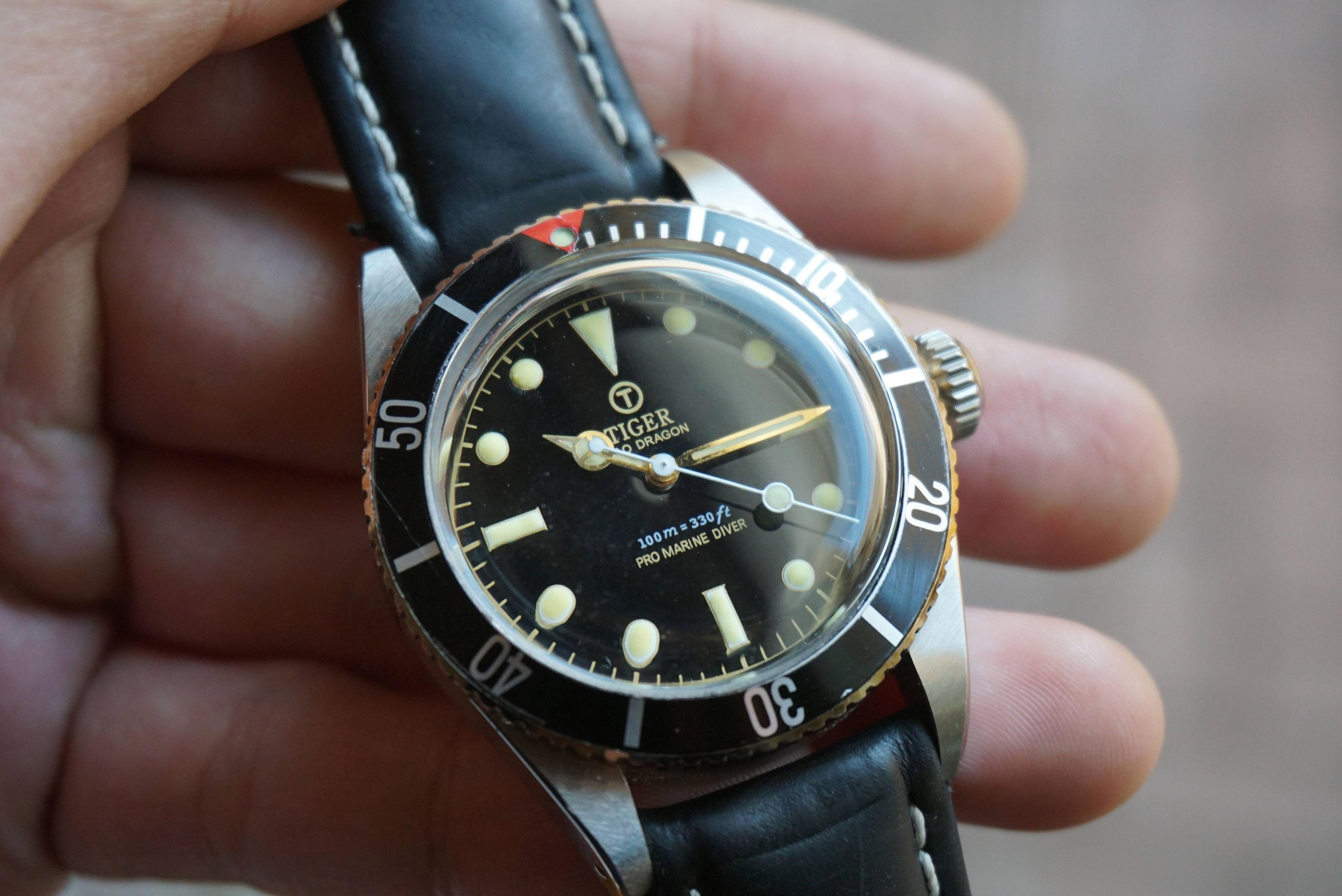 WTS] Modded Tiger Concept Rolex Submariner 6538 Big Crown Homage
