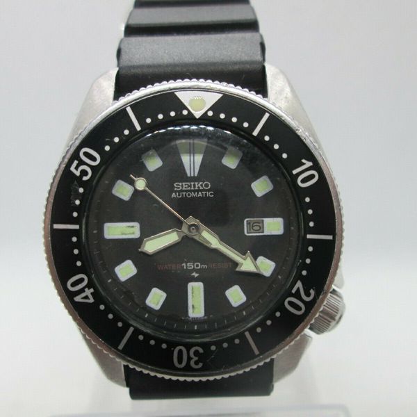 SEIKO 4205-0143 DATE STAINLESS STEEL AUTOMATIC LADIES DIVER WATCH ...