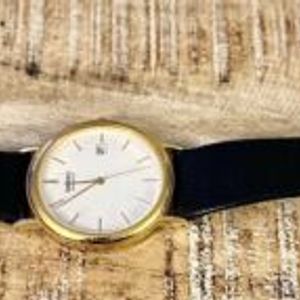 Vintage Seiko 7N22-8A00 Quartz Date Gold Tone Stunning Men's