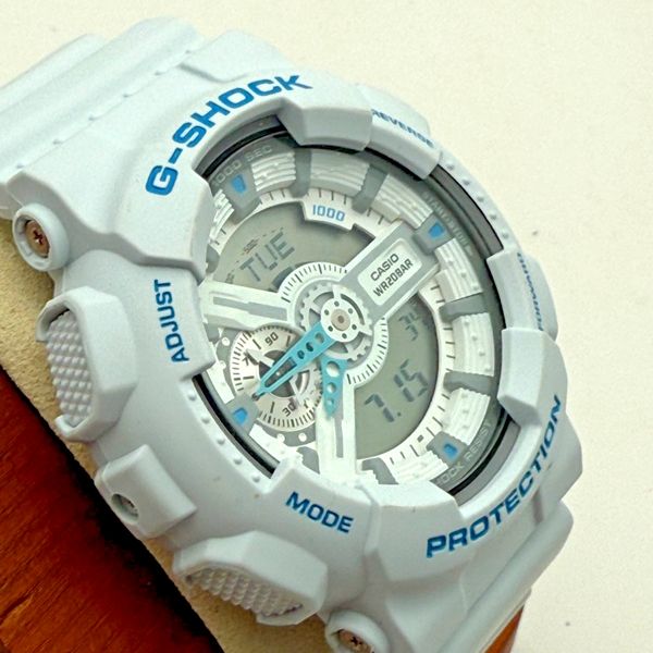 CASIO G-SHOCK GA-110SN-7AJF 48mm Analog-Digital White â ¦ New Battery â ...