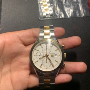 tag heuer carrera 18k gold automatic watch