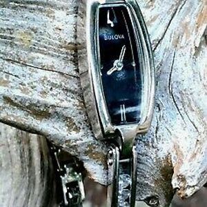 Bulova C865120 Crystals/Silver Tone/Black Bracelet Watch  display picture 1