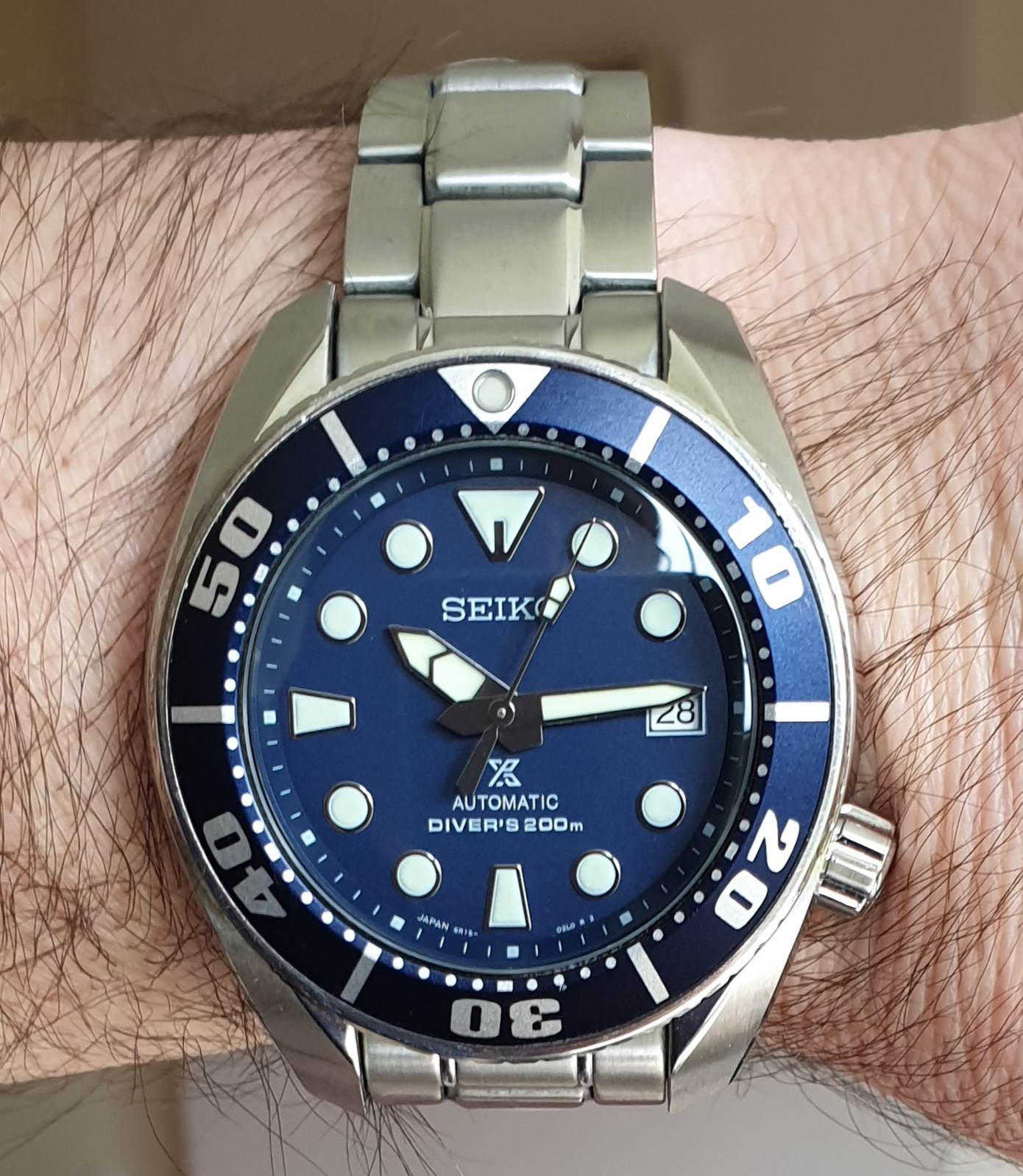 SEIKO SUMO SBDC033 BLUMO FOR SALE WITH EXTRA MARINEMASTER CLASP. |  WatchCharts