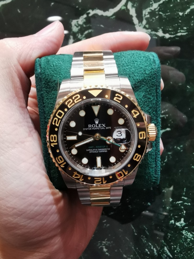 Rolex gmt 2025 2 half gold