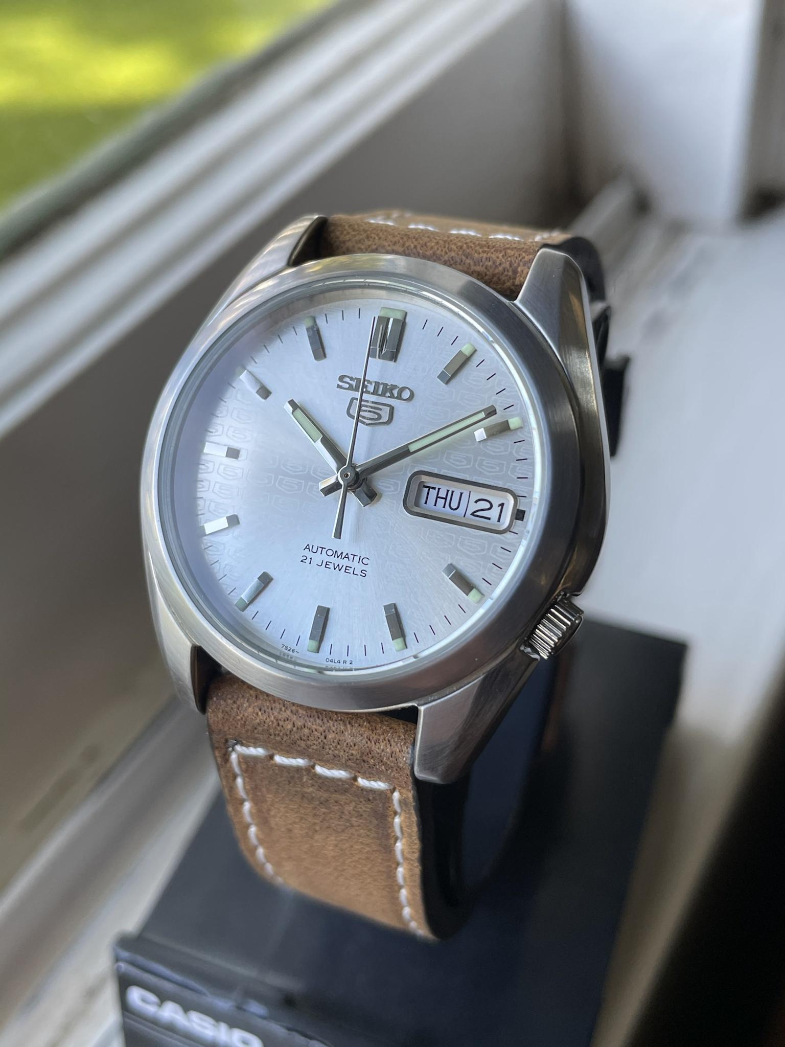 WTS] Automatic Seiko SNK355, New crystal, New Strap, Running very 