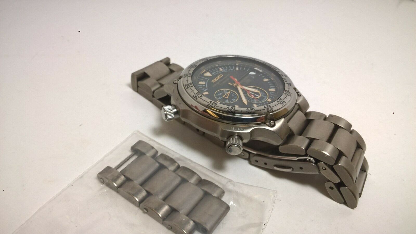 Very Rare Titanium Seiko Space Navigator 6M23-7010 SBBD005 Dancing