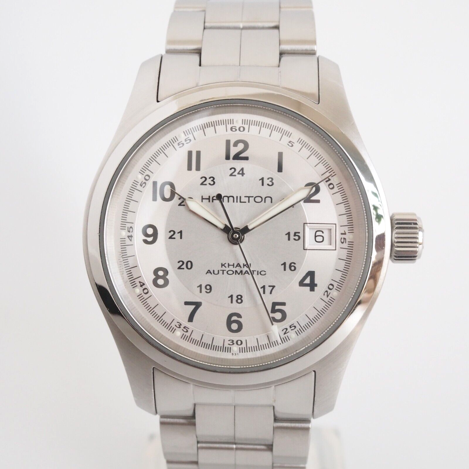 Hamilton Khaki Field H704450 Automatic Silver Dial Men