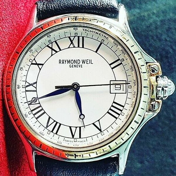 RAYMOND WEIL AUTOMATIC 3490 TACHYMETER TWOTONE SWISS WATCH