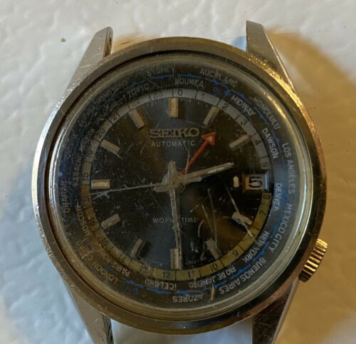 Seiko 6117-6019 World Time GMT Mens Automatic Watch 1968 For Parts Repair |  WatchCharts