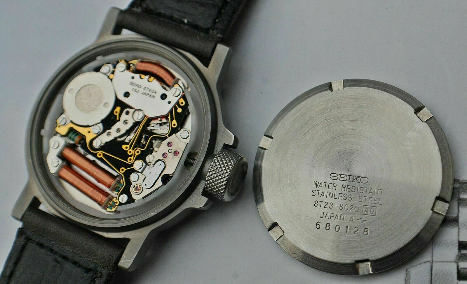 1986 Seiko 8T23-8020 First (and only) Hand-Wound Quartz Watch 