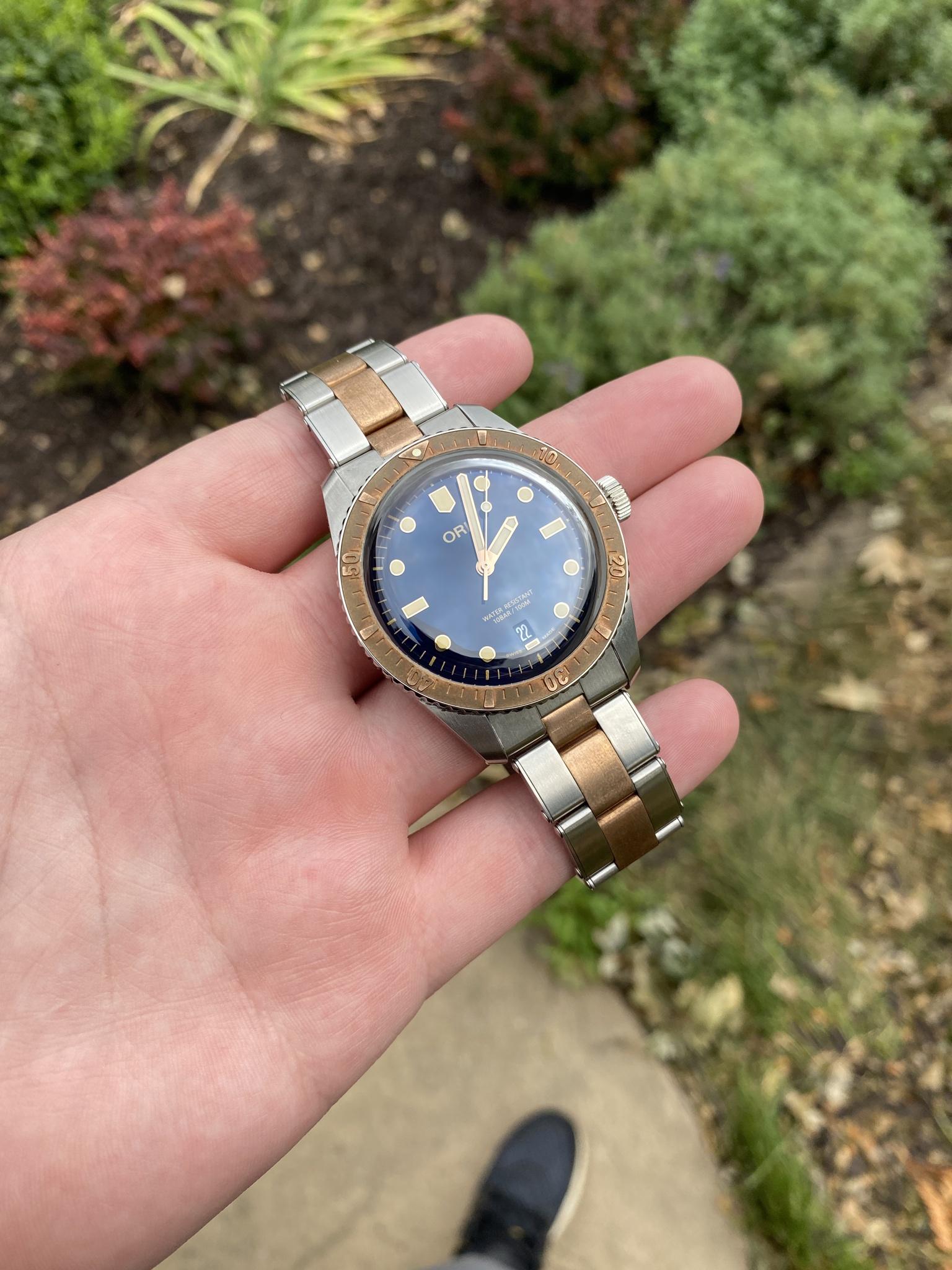 WTT WTS Oris Divers 65 SS Bronze Bico Full Kit WatchCharts