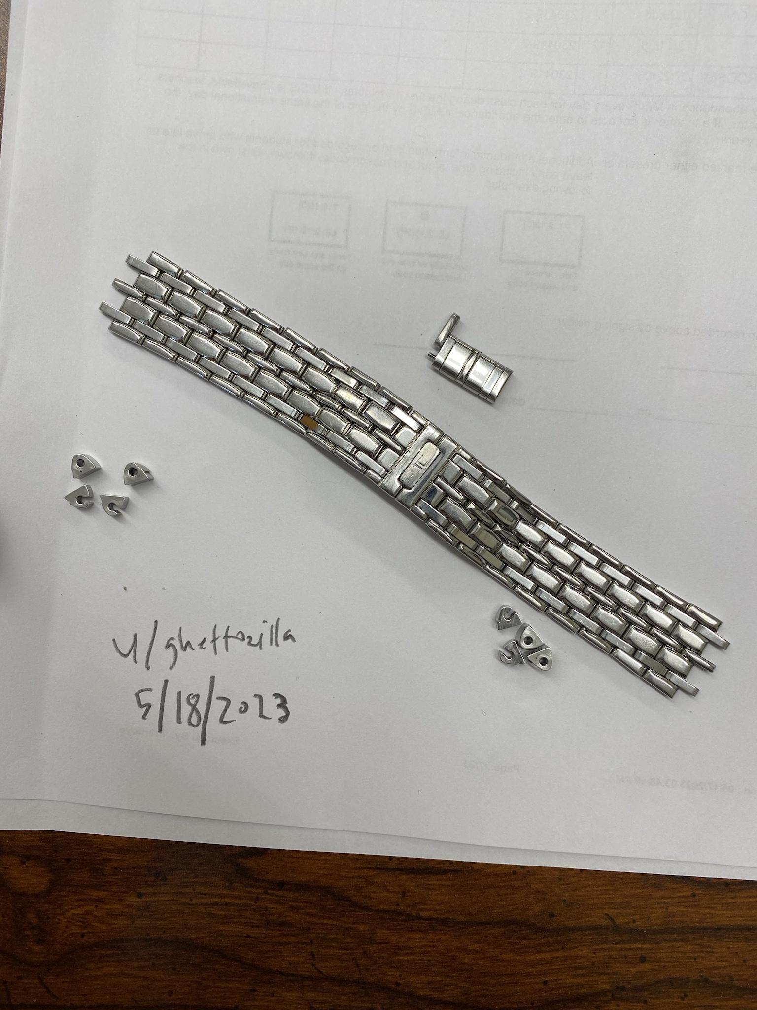 WTS 17mm Steel Bracelet for Jaeger LeCoultre Reverso Classique