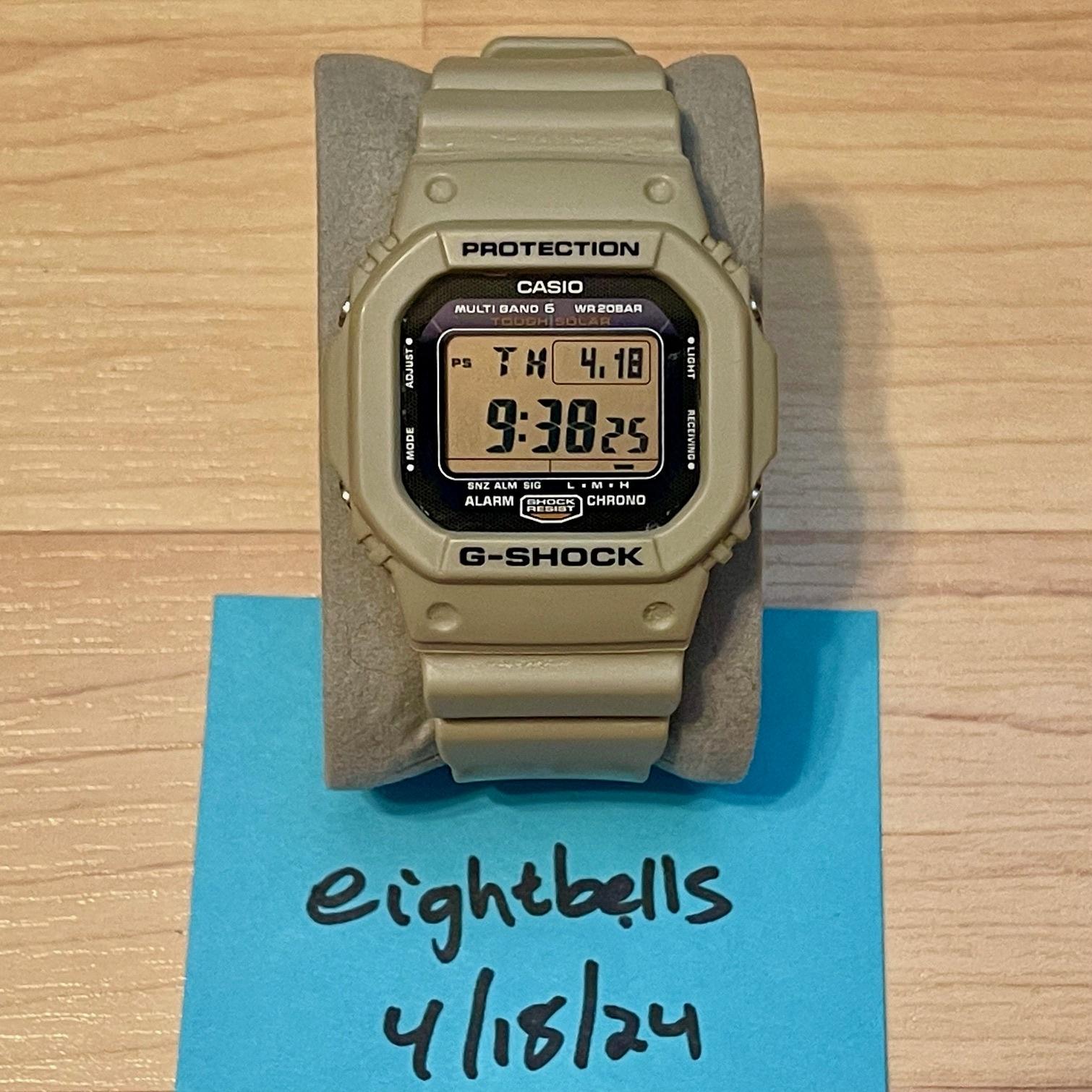 WTS] Casio G-Shock GW-M5610SD-8 Desert Sand Tan Beige Tough Solar