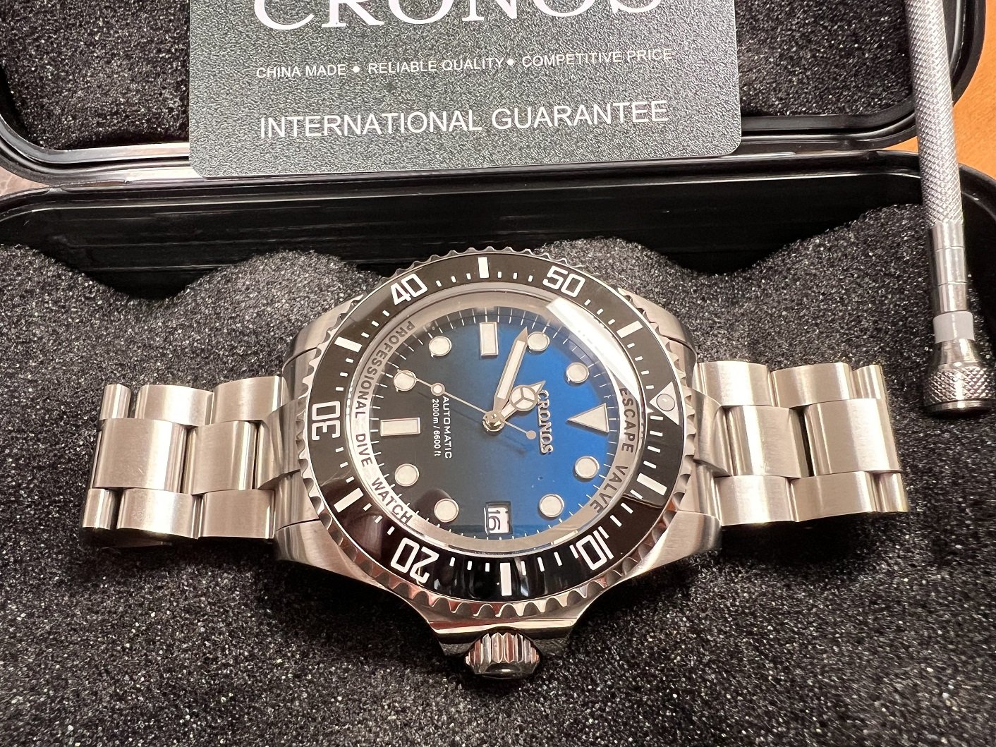 Cronos Sea Master 300 Diver Men Watch Sandwich Dial Automatic NH35 200M  Water Resistant Rotating Leather Strap - AliExpress