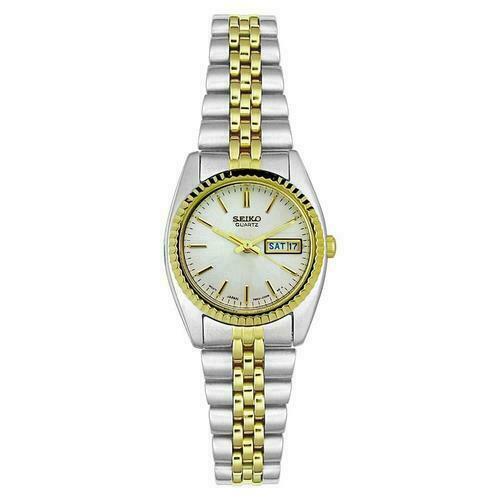 Seiko SWZ054 Women's Two-Tone Dress Watch | WatchCharts