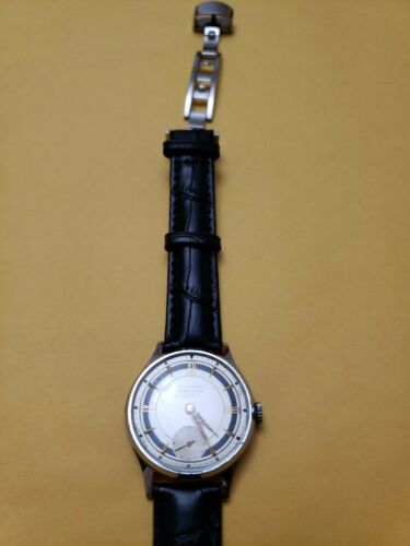 VINTAGE JUNGHANS RUBIN ANKER 7 JEWEL MECHANICAL MEN S SILVER WATCH