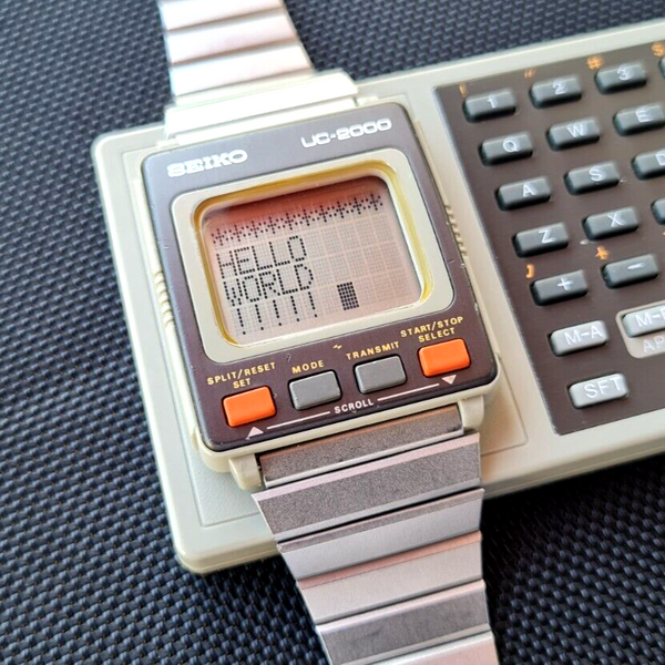SEIKO UC-2000 キーボード UC2100-（鑑賞用） Vintage SEIKO UC-2000 2100 With Keyboard Watch Wrist Module
