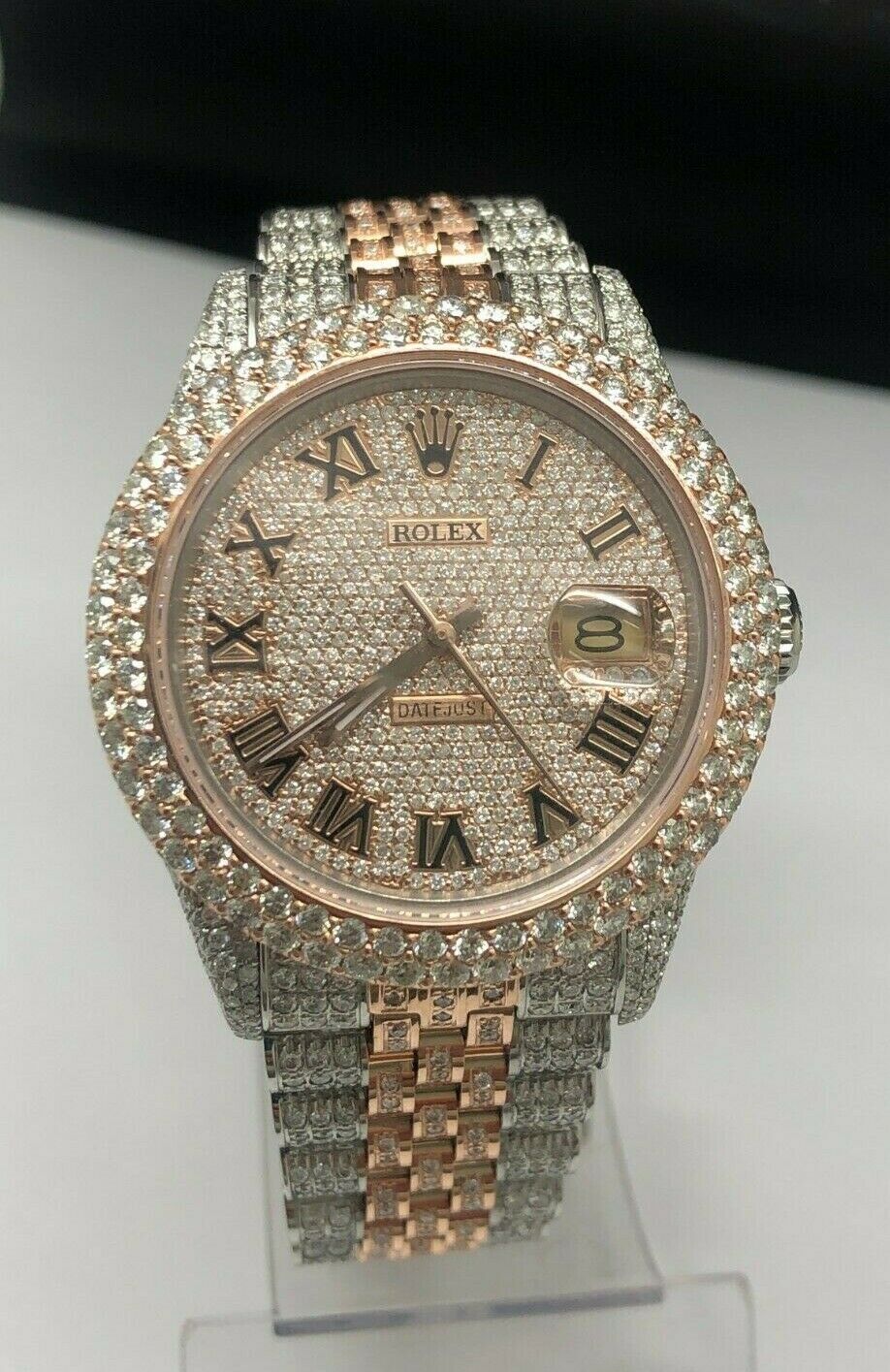 Custom iced clearance out rolex