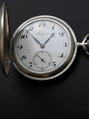 Antique pocket watch LONGINES EFCO 10 Grands Prix porculan dial