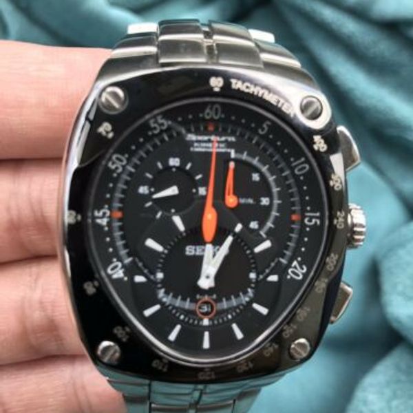 Seiko 7L22 Sportura chronograph Tachymeter kinetic Wrist Watch 7L22-0AD0 |  WatchCharts