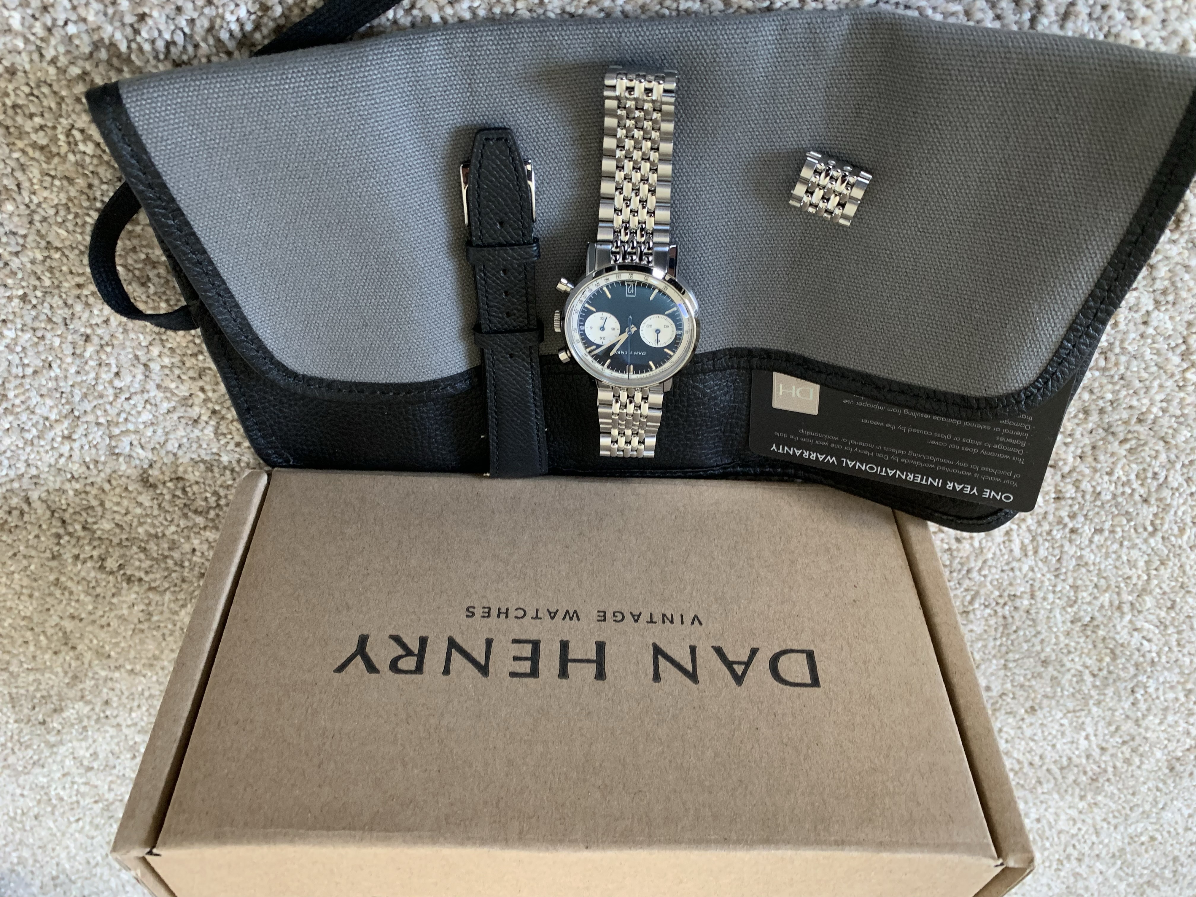 Dan Henry 1964 Gran Turismo Chronograph Bicompax Evli Panda Date