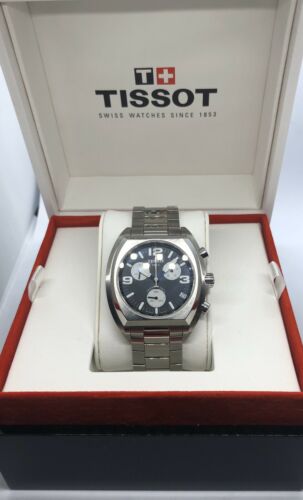 VINTAGE TISSOT Q662 762 TKS BC 13379 BLACK PANDA DIAL MEN S