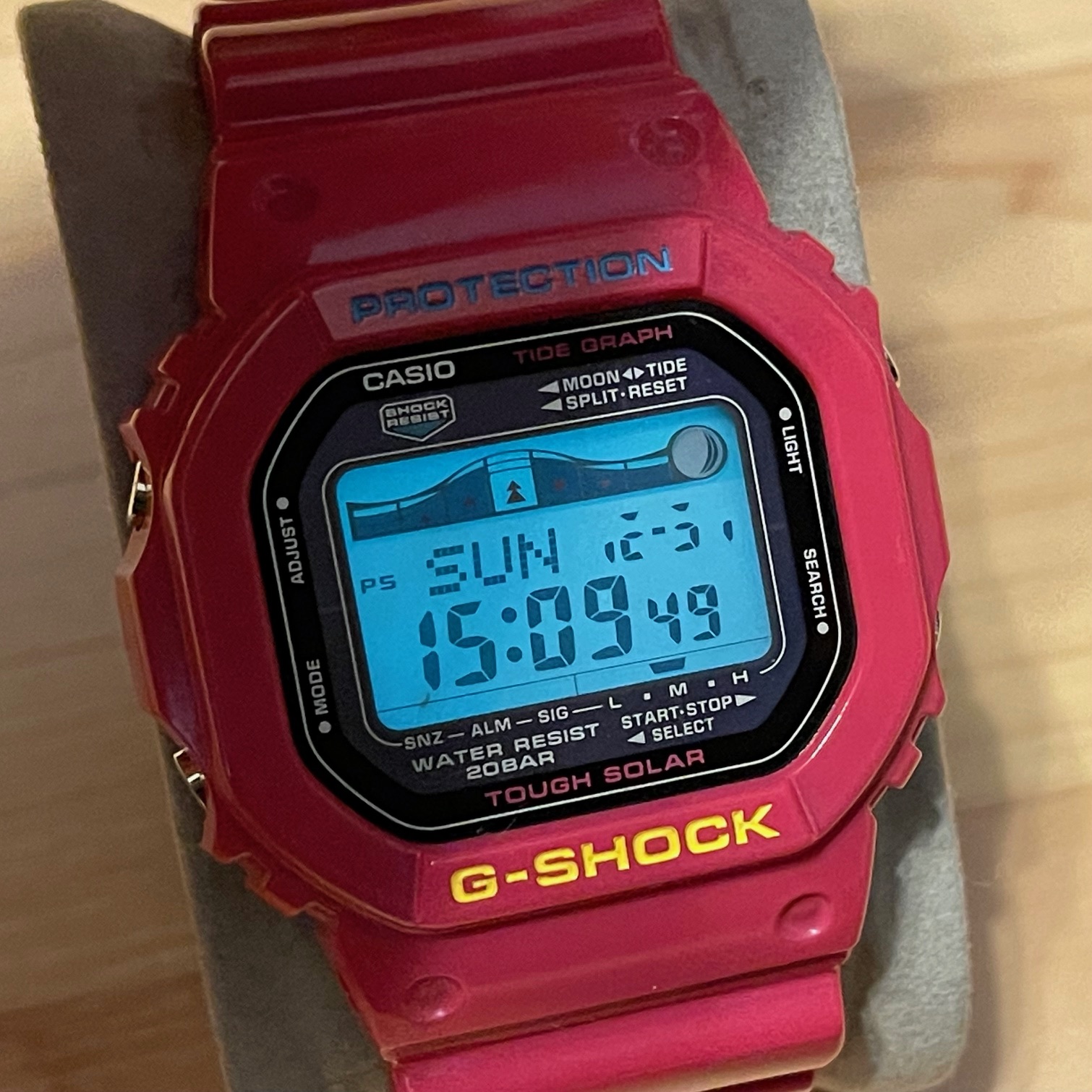 Casino G-Shock GLX-5600A G-Lide Tide Graph Blue From Japan