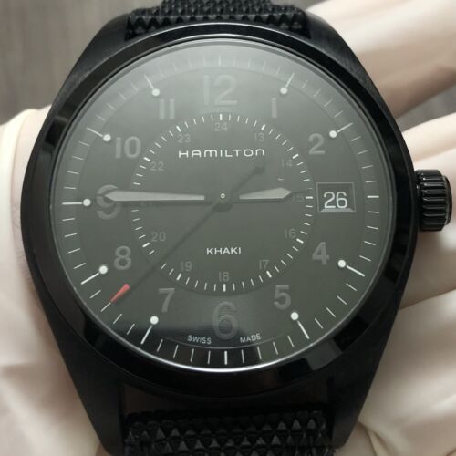 Hamilton Khaki BLACK Field Quartz 40mm H68401735 H684010 Men's