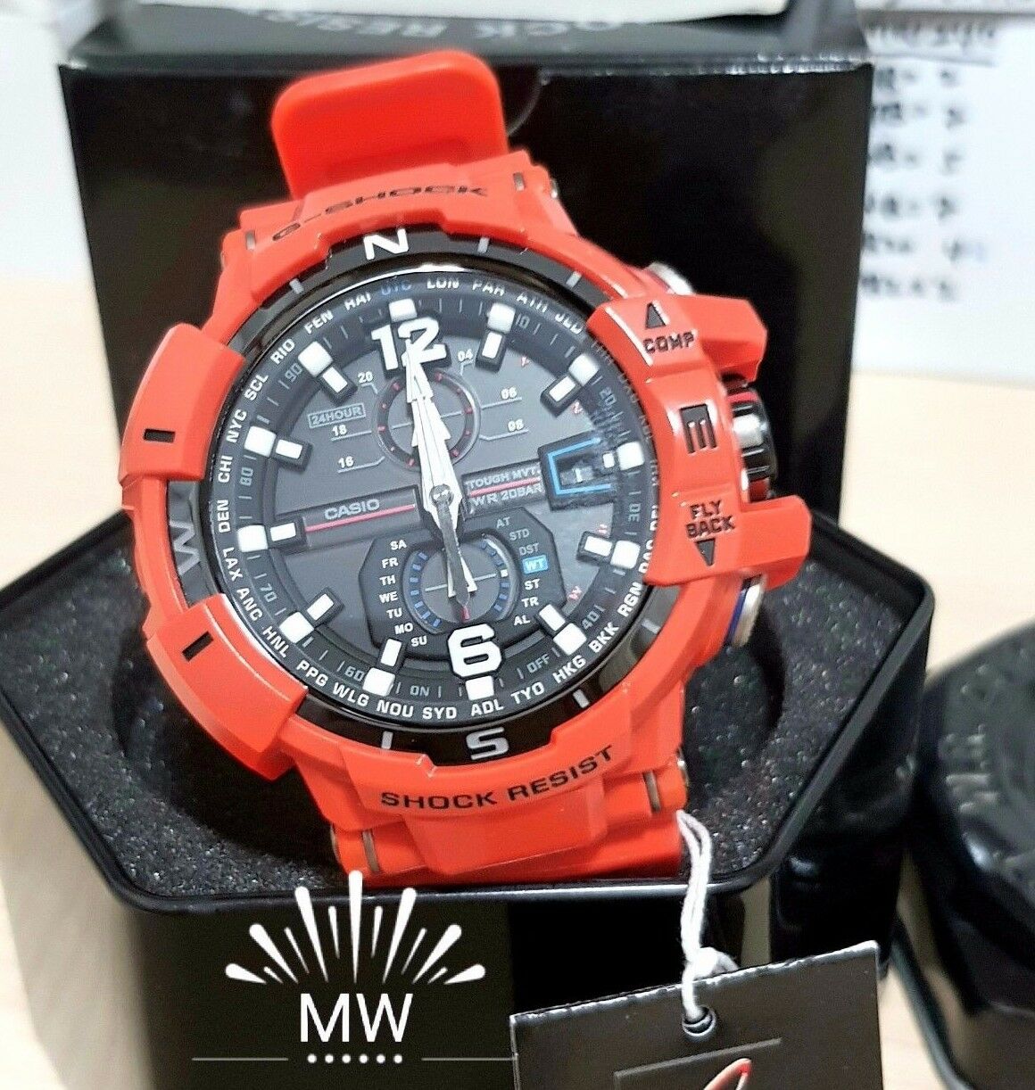g shock gravitymaster orange