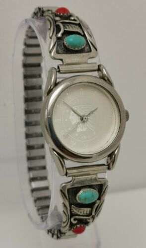 Vtg Liberty 1911 Indian SJC 925 Solid Sterling Silver  display picture 1