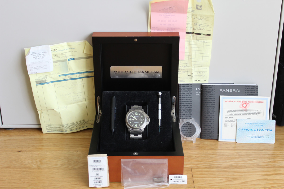 FS Panerai PAM 279 Luminor Marina 44mm With BOX AND PAPERS