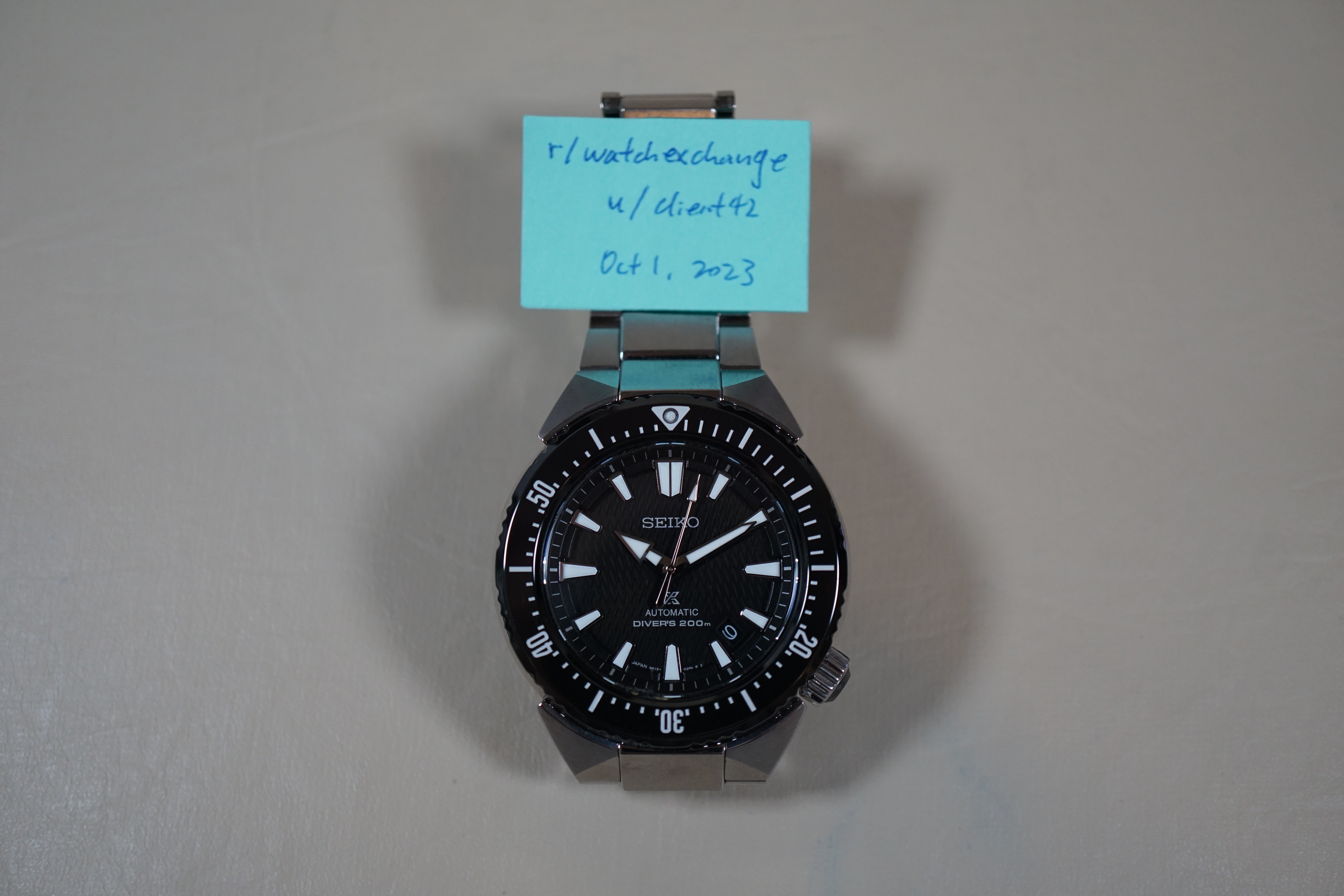 WTS] Seiko Prospex SBDC039 6R15 Transocean Black Divers 200M