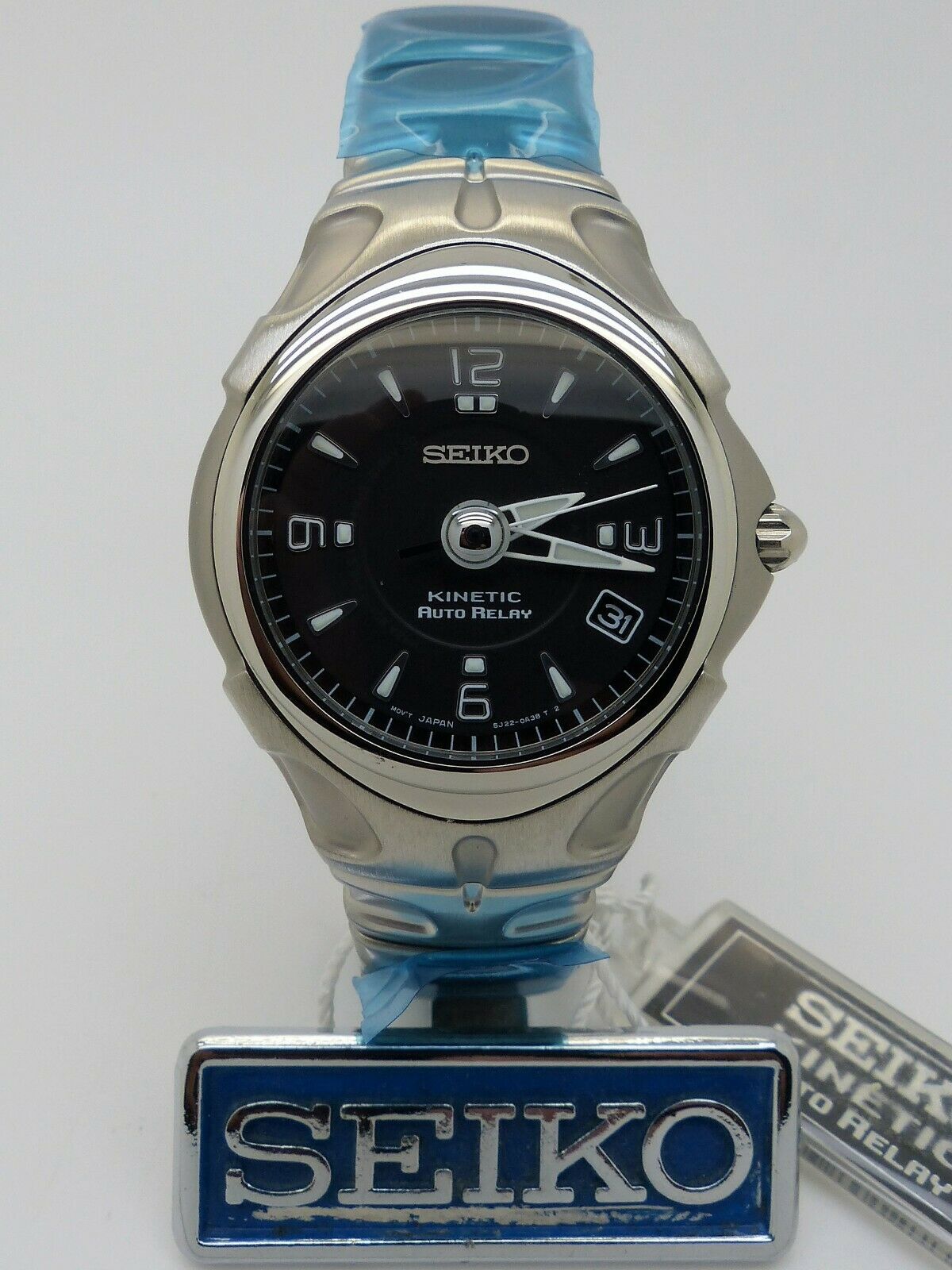 Seiko Kinetic Auto Relay 5J22-0A30 Ref: SMA015P5 NOS Box/Papers 