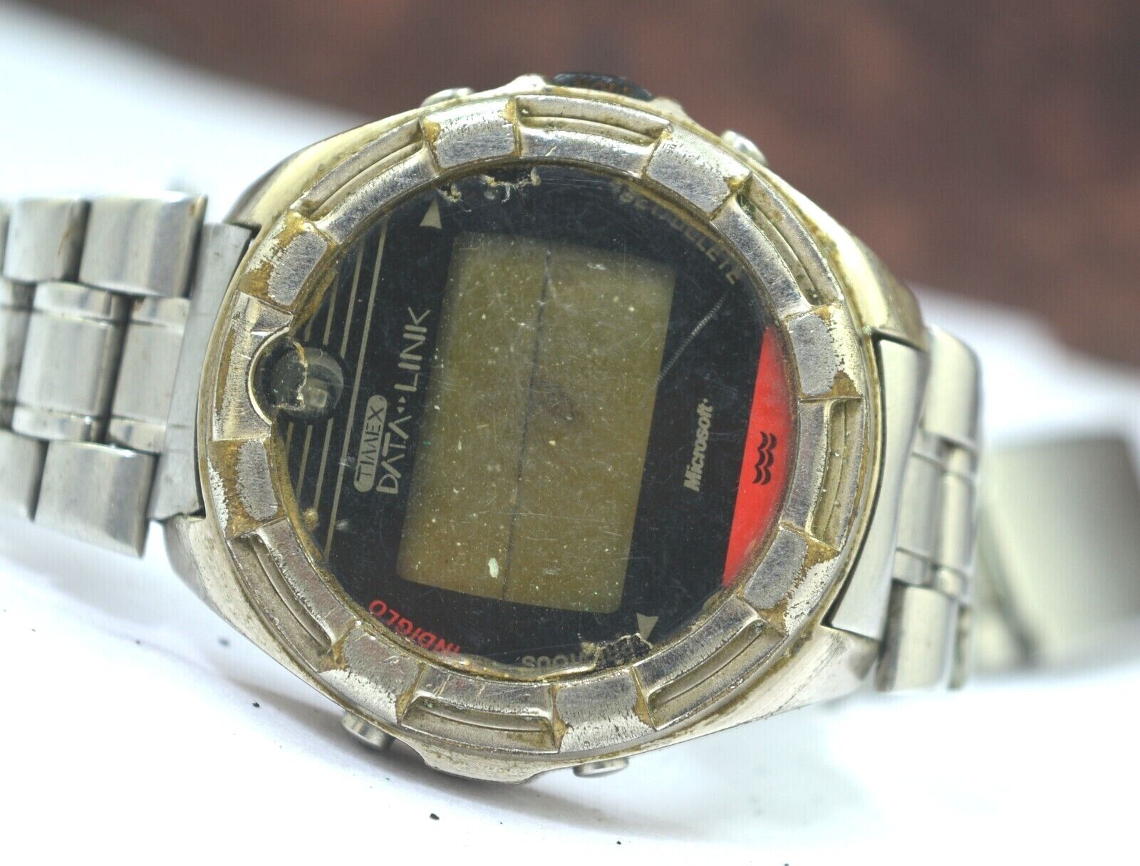 Timex Datalink 150 Watch Dead Stainless Steel Watch For Spare