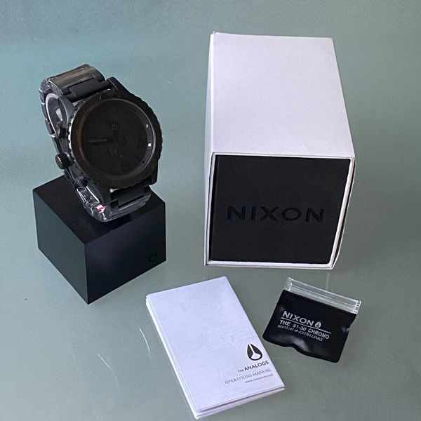 Nixon 51-30 Chrono All Black (A083-3086) | WatchCharts Marketplace