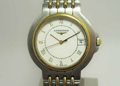 LONGINES Watch Flagship 156 7307 Quartz 18K Gold Plated St.Steel