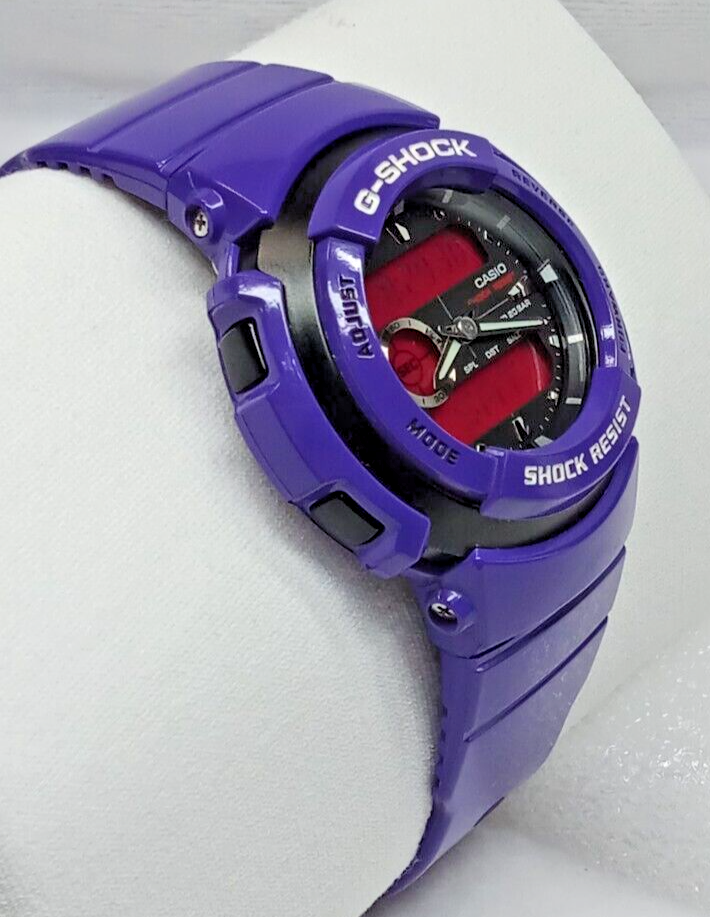 CASIO G-SHOCK G-300SC-6A 3750 PURPLE DIGITAL WATCH NEW BATTERY 