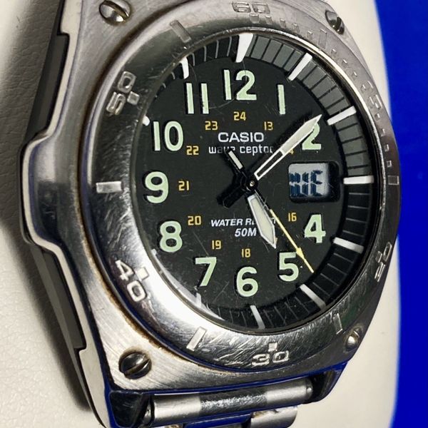 Casio Wave Ceptor Quartz WVQ-200HU Ana Digital Vintage Watch ~ needs ...