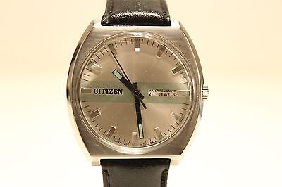 VINTAGE RARE JAPAN MEN'S ALL STAINLESS STEEL HAND WIND UP WATCH